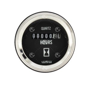 HOROMETRO 12/24V ANALOGO CROM